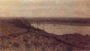 Levitan, Isaak The Flub Sura of the high bank painting
